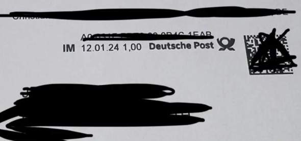  - (Deutschland, Post, Versand)