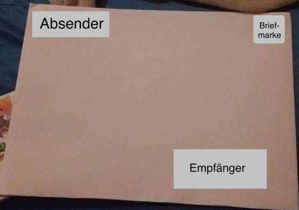 Wie beschrifte ich einen großen briefumschlag? (Post, Brief, Deutsche Post)