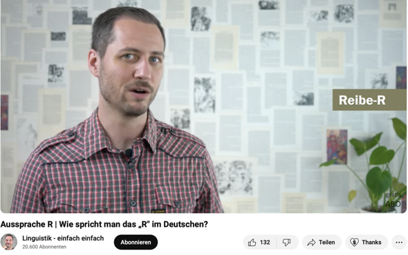Warum kann ich das R nicht richtig aussprechen? (Lernen, Grammatik