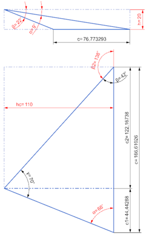 - (Mathematik, Dreieck, Konstruktion)