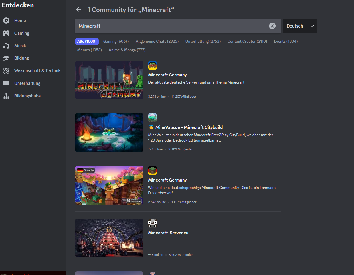 Wie findet man Leute, mit denen man Minecraft spielen kann? (PC, Server