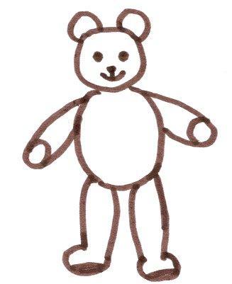 Teddyzeichnung 1 - (Mädchen, Lernen, zeichnen)