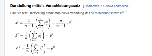 Varianz beweisen? (rechnen, Funktion, Gleichungen)
