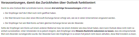  - (E-Mail, Microsoft Outlook)