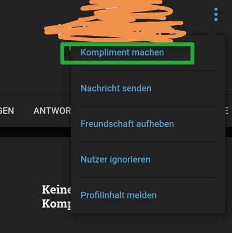 - (Komplimente, Level, gutefrage.net-App)