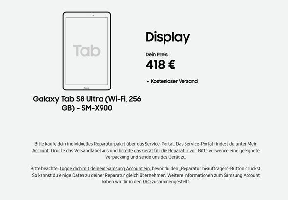  - (Samsung, Tablet, Display)