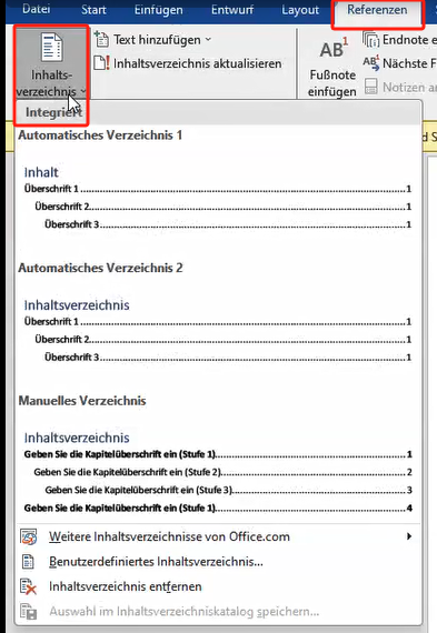 Wie erstelle ich ein Inhaltsverzeichnis auf Word? (Microsoft, Microsoft