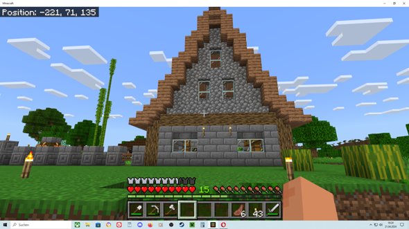 Ideen für ein Dach in Minecraft? (Hausbau, Ideen gesucht)