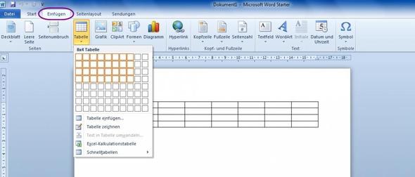 Einfache Tabelle mit Word oder Excel erstellen (Liste)