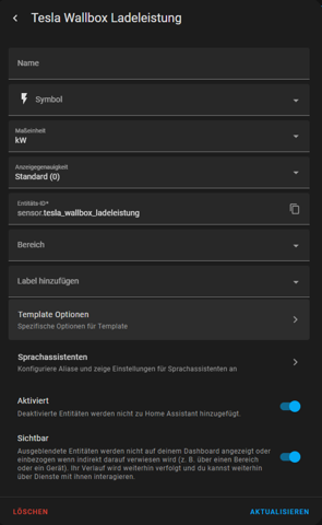 Tesla Raspberry Pi Tesla Wall box in Homeassistant KW/h? (Raspberry Pi 4, Wallbox)