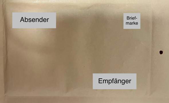Wo kommt der Empfänger hin? (Post, Versand)