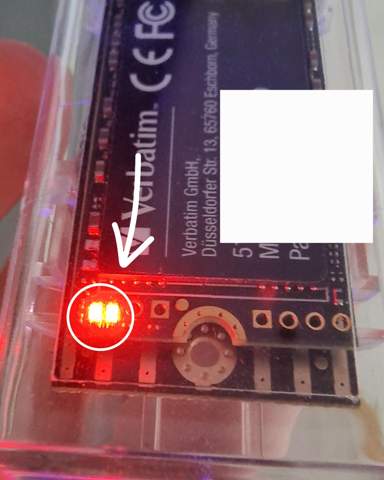 Ssd leuchtet rot? (Computer, PC, Hardware)