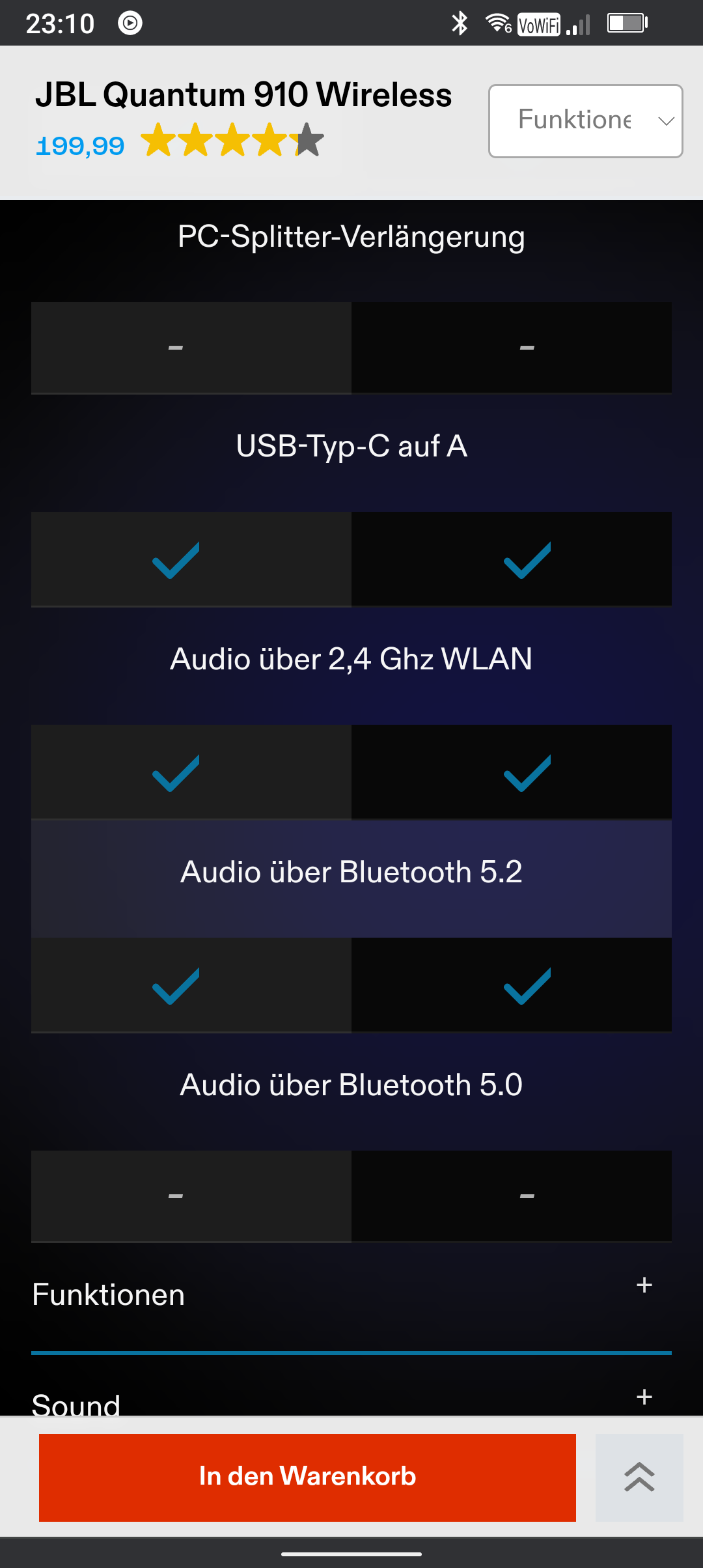 Welche JBL Software für jbl quantum 910 Headset brauche ich genau, und ...