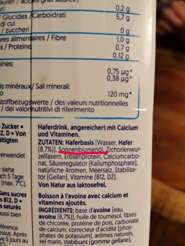 - (Geschmack, Milch, Vegane Produkte)