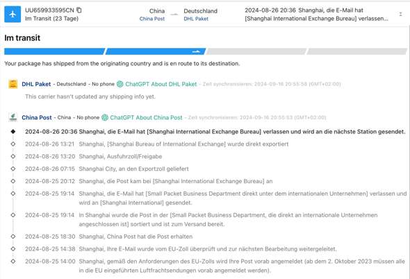 - (Amazon, Versand, Bestellung)