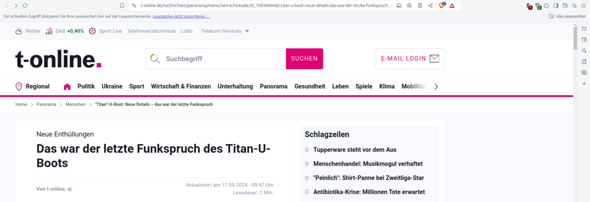 - (Mystery, Titanic, vermisst)