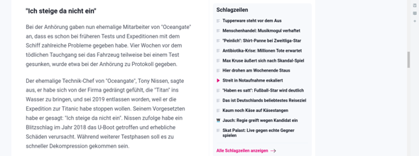- (Mystery, Titanic, vermisst)