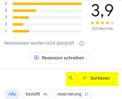 - (App, Webseite, Google)