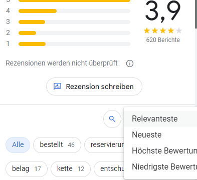 - (App, Webseite, Google)