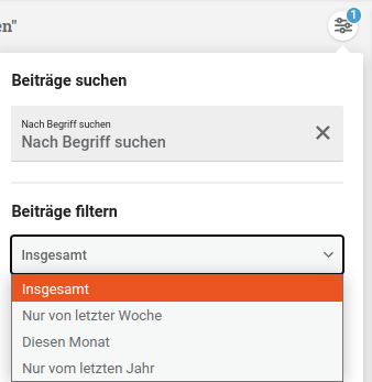 - (interessant, finden und suchen)