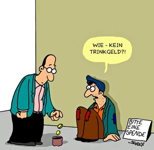 - (Lieferung, Restaurant, Trinkgeld)