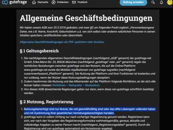 - (gutefrage.net, Community)