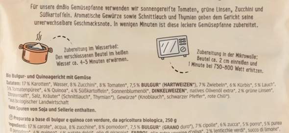 - (Geschmack, Fertiggerichte, drogeriemarkt dm)