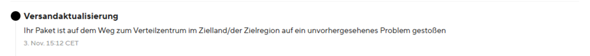 - (Post, Versand, Bestellung)