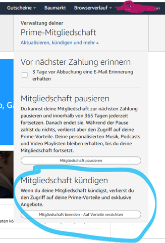 - (Amazon, Bestellung, Amazon Prime)