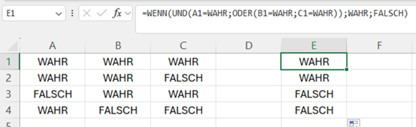 Wenn und oder Funktion bei 3 Spalten excel? (Microsoft Excel)