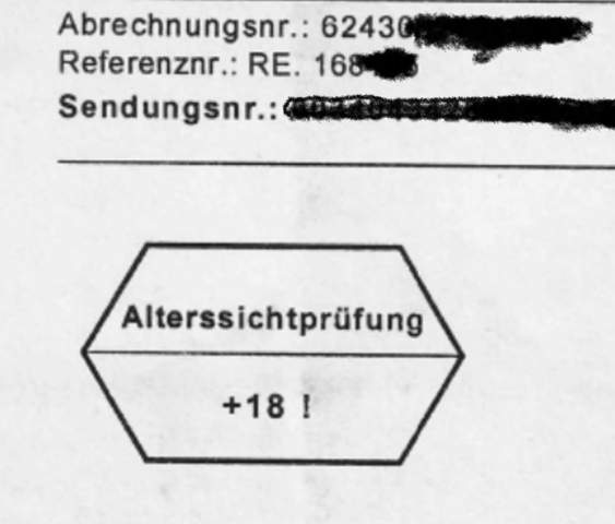 - (Amazon, Post, Versand)