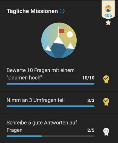 - (Community, Tägliche Mission)