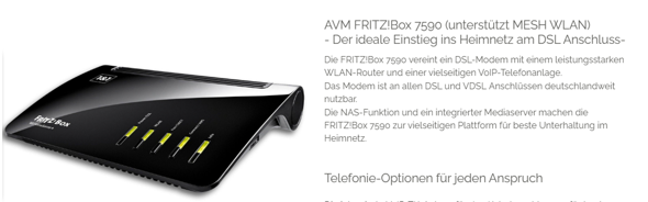- (Internet, WLAN, Telefon)