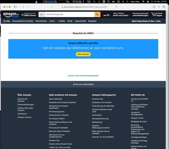 - (Amazon, Bestellung, Amazon Prime)