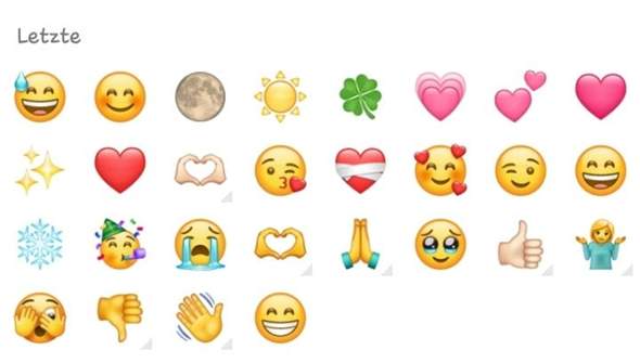 - (Smiley, Emoji, Favoriten)