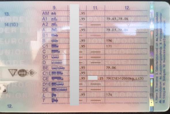 - (Führerschein, Umtausch)