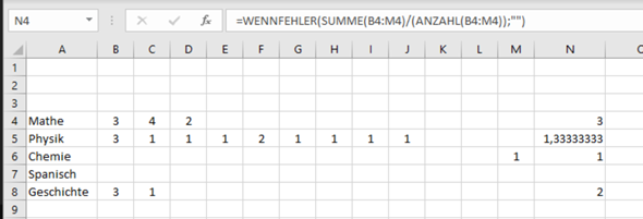 - (Noten, Microsoft, Formel)
