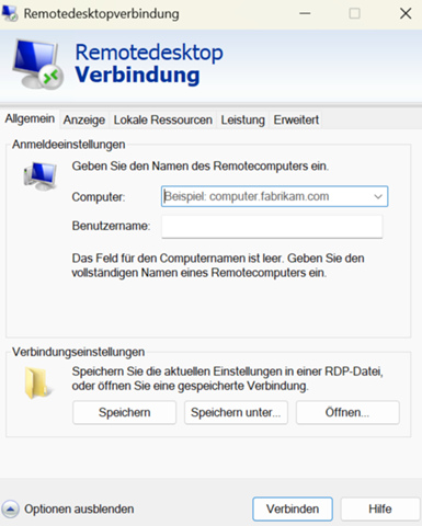 - (PC, Universität, E-Mail)