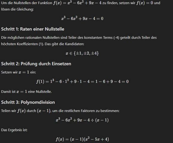 - (Mathematik, Kurvendiskussion)