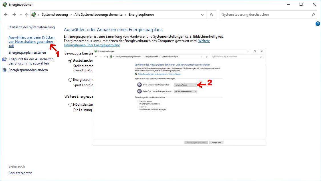 Mein pc reagiert nicht auf den ein/aus knopf wenn ich ihn ausmache ...
