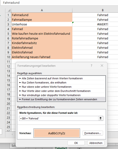 - (Formel, Microsoft Excel, Excel-Formel)