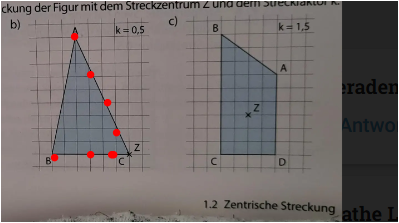 - (rechnen, zentrische Streckung)