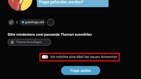- (Support, gutefrage.net-App, gutefrage.net-Support)