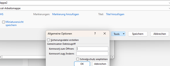 - (Microsoft Excel, Schutz, Bearbeitung)