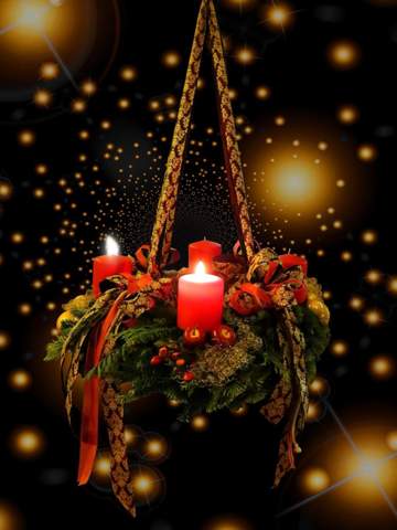- (Advent, Adventkranz)
