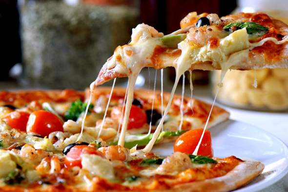 - (gesunde Ernährung, Hunger, Pizza)