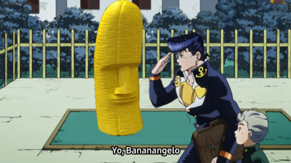 - (Banane, ausrutschen, Ausrutscher)