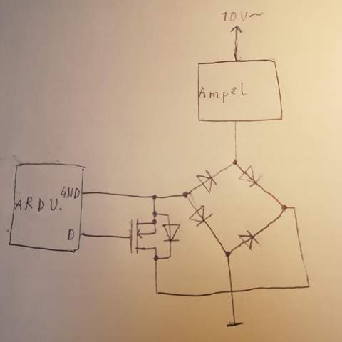 - (Ampel, Arduino, Wechselstrom)