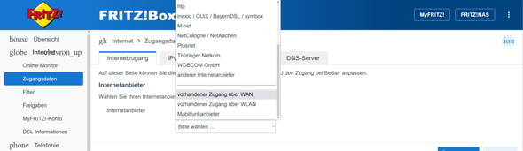 - (WLAN, Router, LAN)