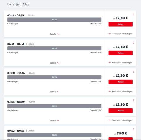 - (Zug, Bus, öffentliche Verkehrsmittel)